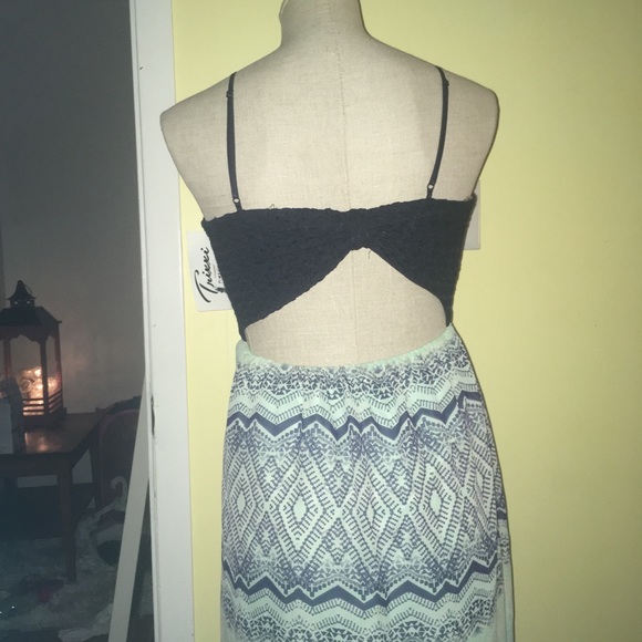 ❤️NWT size S TRIXXIE Maxi Dress W/skirt beneath - Picture 6 of 6